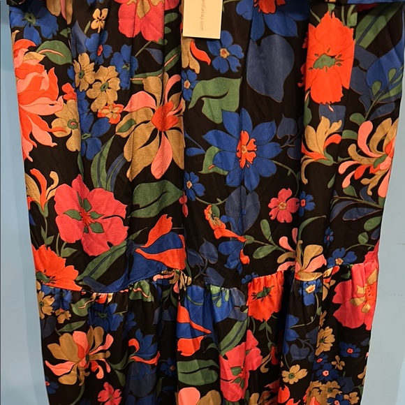 Chic Soul Orange and Red Ruffled Tiered Maxi Dress - Picture 8 of 8